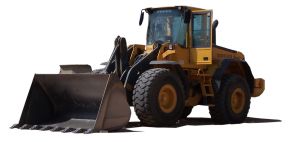 traktor z koparką